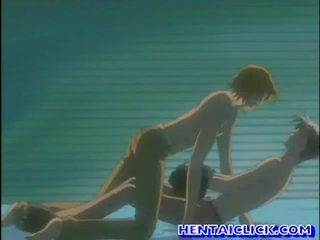 Anime homo hebben hardcore anaal x nominale video- op zitbank