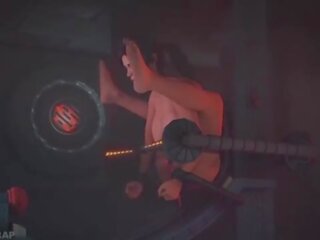 Lara croft में the ऑर्गॅज़म मशीन